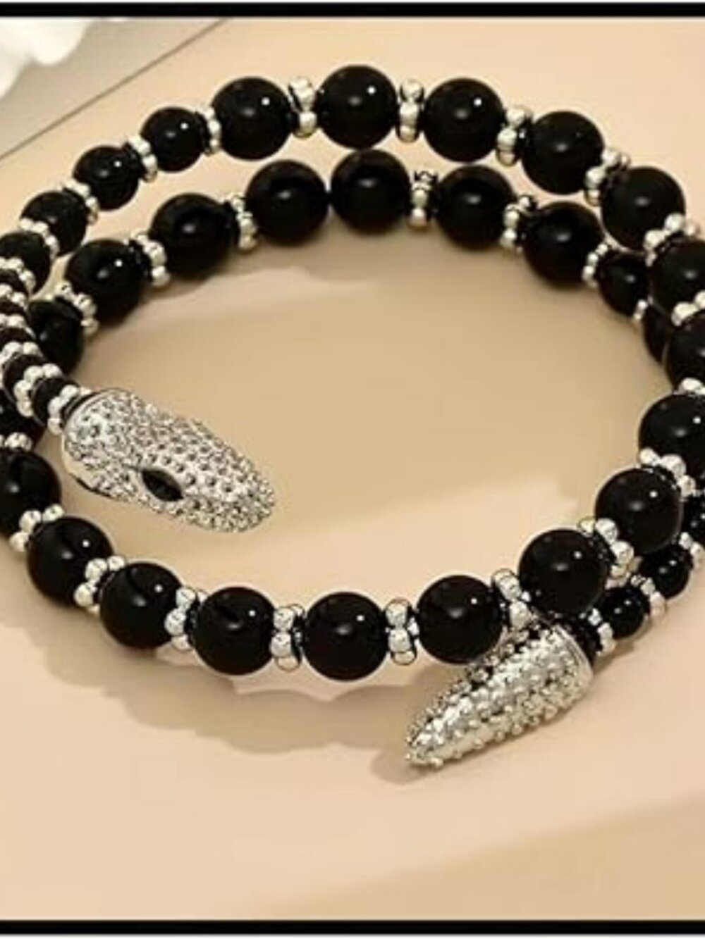 New Bendable Snake Necklace Black Chunky Choker Twisty Adjustable Trendy Fashion